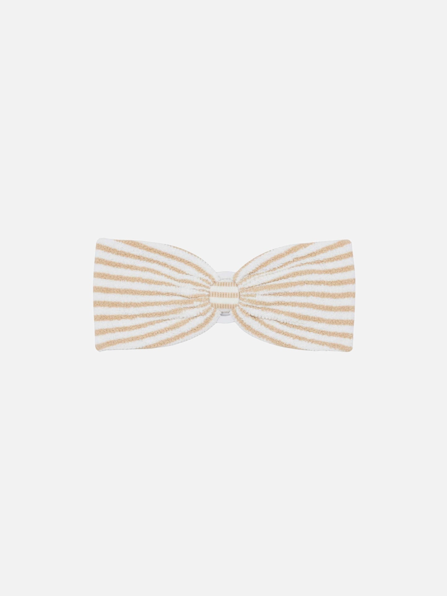 Haut bandeau Yulia en tissu crinkle à imprimé rayé 