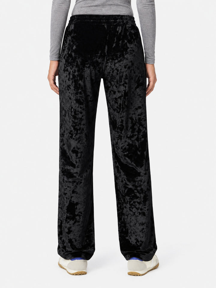 Pantalones jogger Yvonne de chenilla negra 