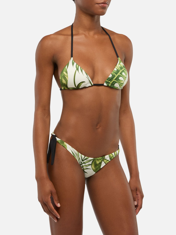 Triangle bikini Zoe Ines with tropical print