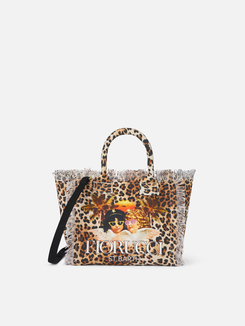 Animalier cotton canvas Mini Vanity bag with Fiorucci print | FIORUCCI SPECIAL EDITION