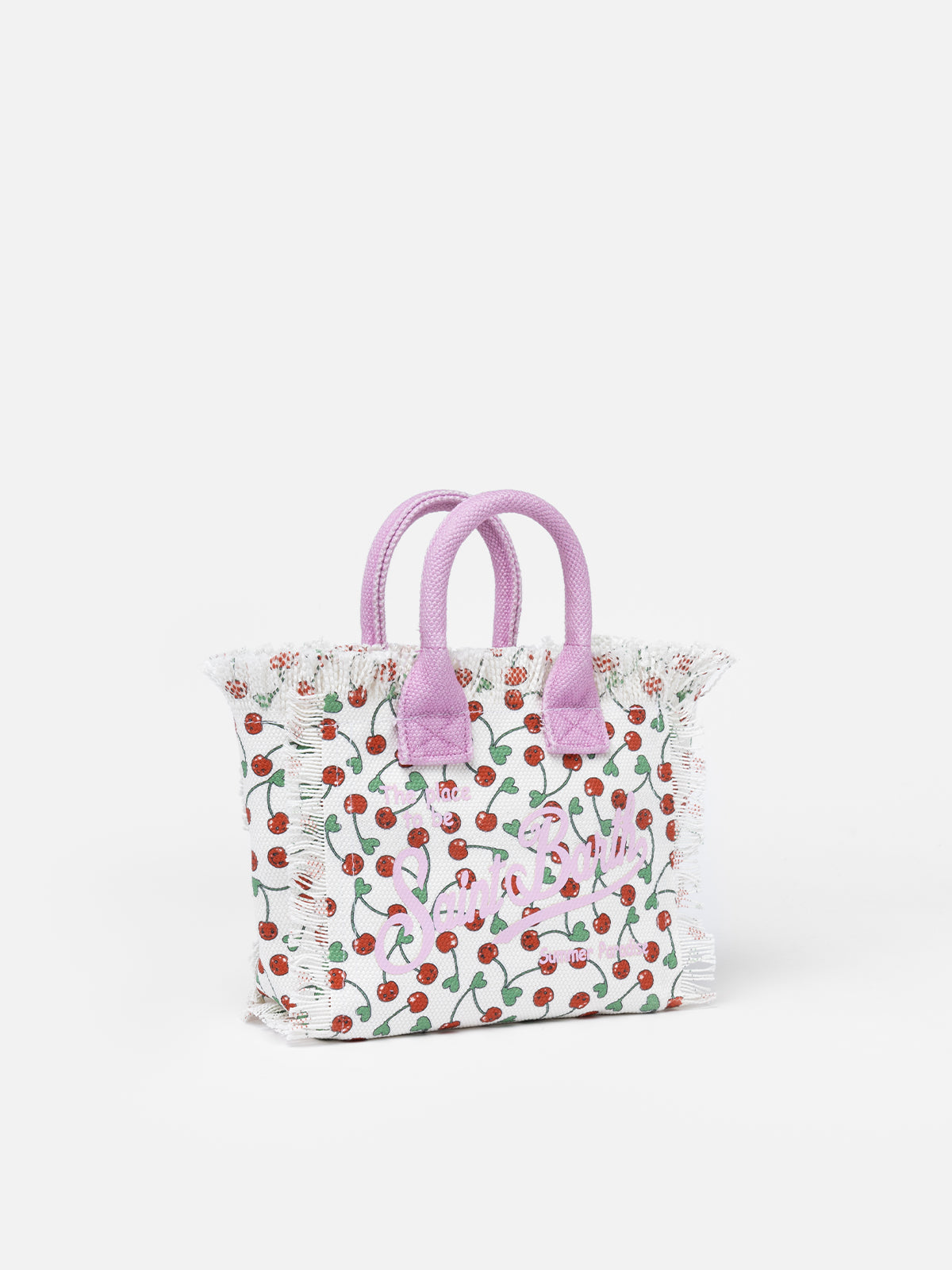 Cherry cotton canvas Mini Vanity bag