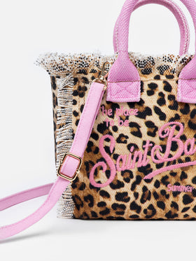 Animalier cotton canvas Mini Vanity bag