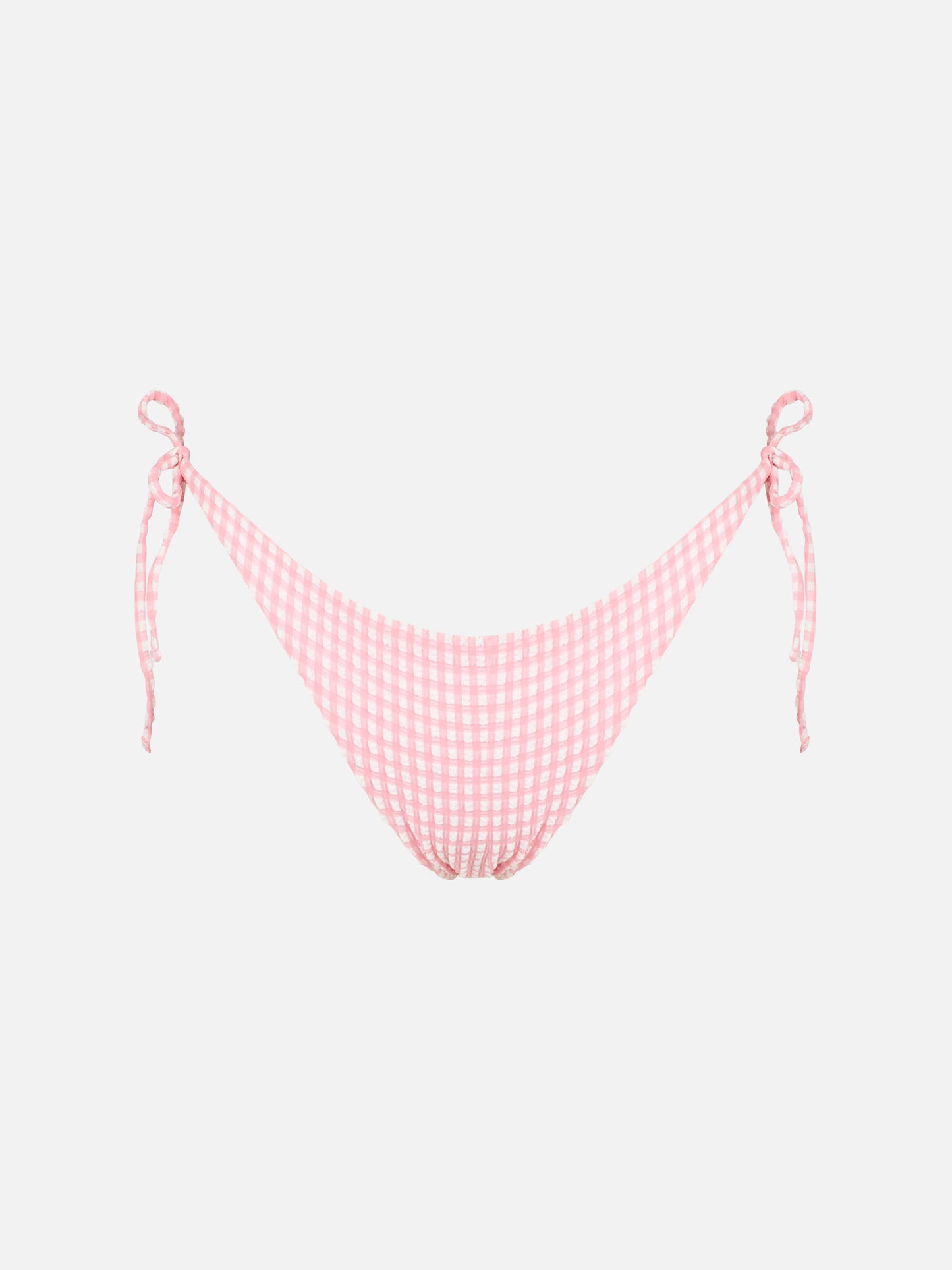 Rosafarbene Badehose mit Gingham-Print