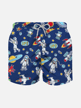 Jungen-Badeshorts mit Astronauten-Print