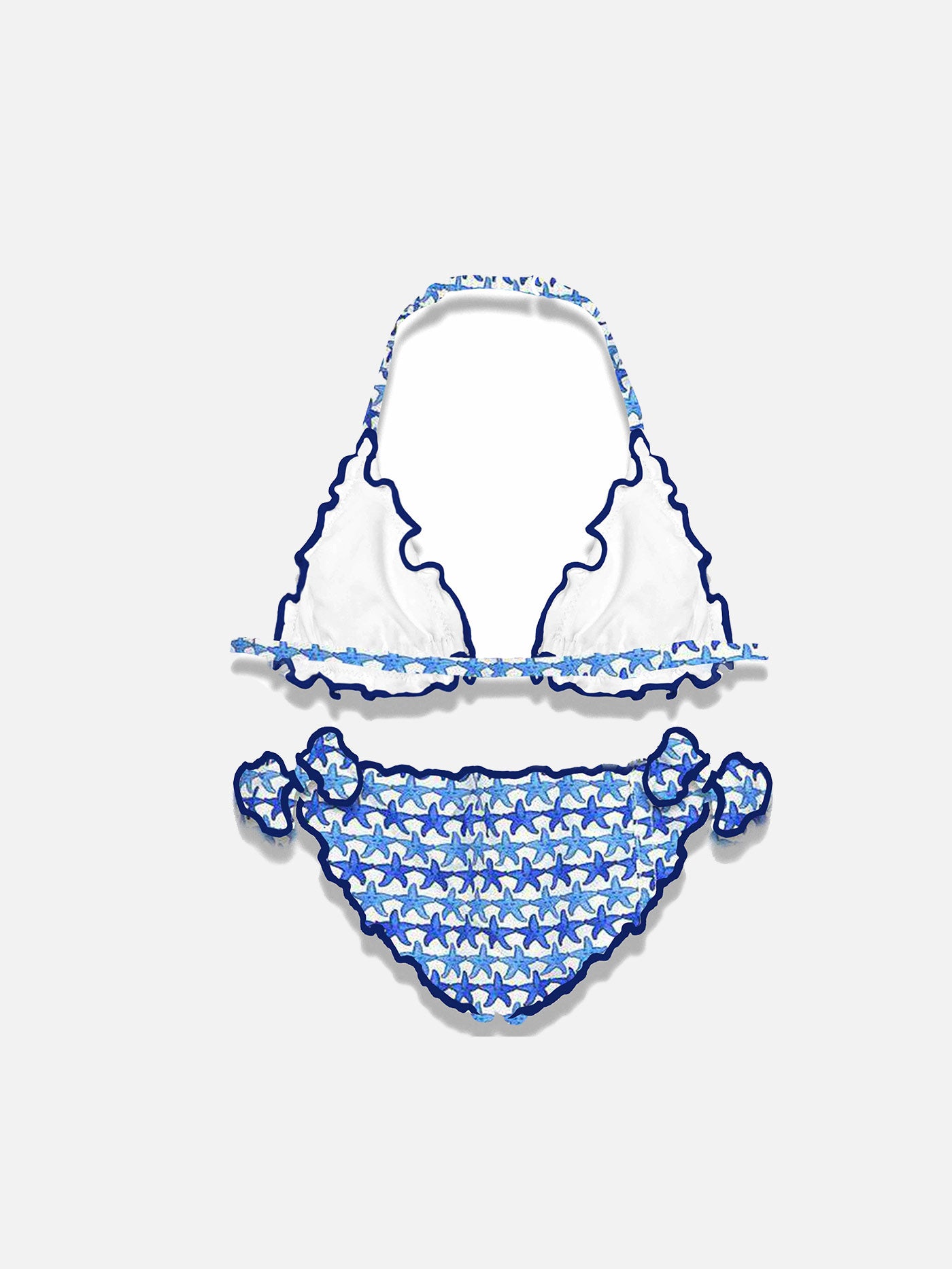 Girl triangle bikini with starfish print - MC2 Saint Barth