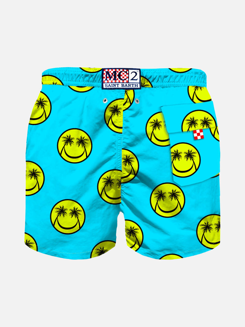 Jungen-Badeshorts mit Palmen-Print