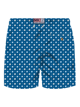 Comfort Light stretch swim shorts with tie print - MC2 Saint Barth