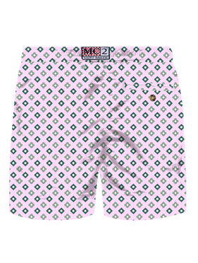Comfort Light stretch swim shorts with micro tie print - MC2 Saint Barth