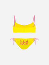 Bralette-Bikini für Mädchen mit St. Barth-Stickerei