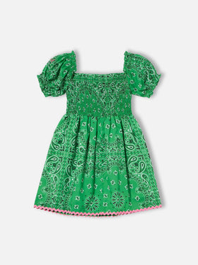 Girl dress bandanna print
