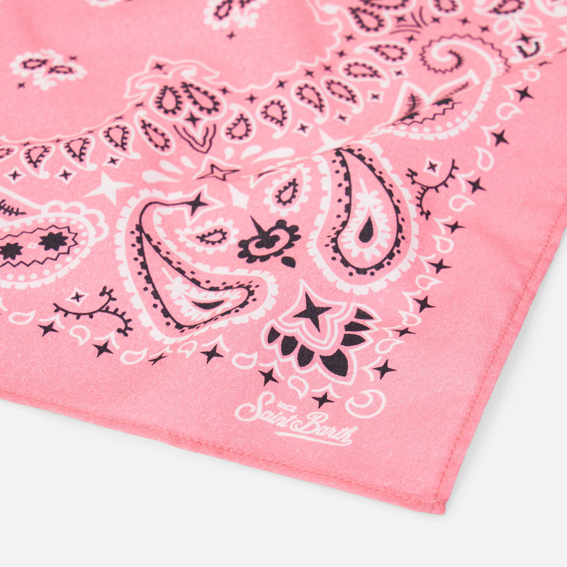 Foulard pink bandanna