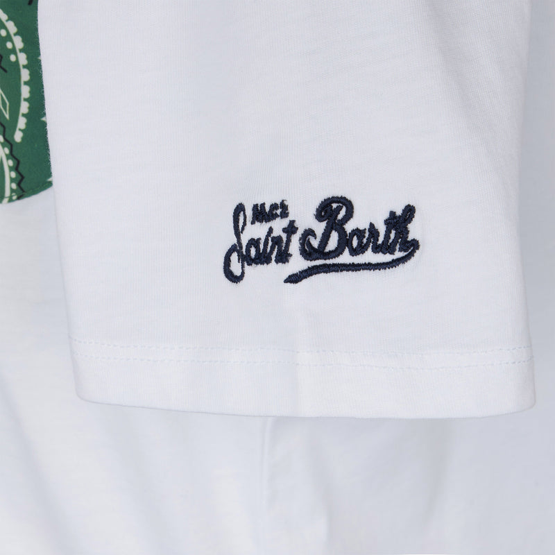 Baumwoll-T-Shirt für Jungen mit bedruckter Tasche
