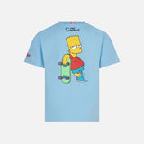 Hellblaues Baumwoll-T-Shirt für Jungen mit Skater Bart | DIE SIMPSONS-SONDERAUSGABE