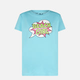 T-shirt da donna con stampa Beach girl