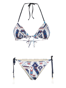 Aztec style glitter triangle bikini - MC2 Saint Barth