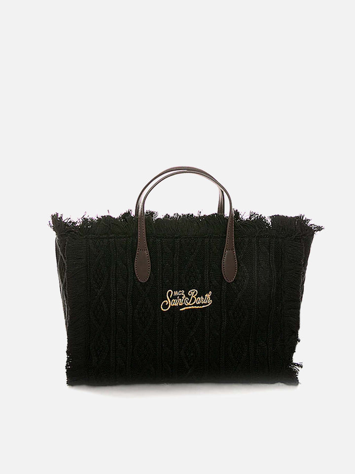 Borsa Colette tricot nera