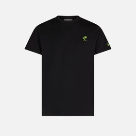 T-shirt da uomo in cotone nero