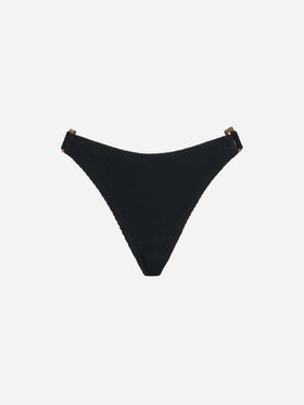 Crinkle black swim briefs - MC2 Saint Barth