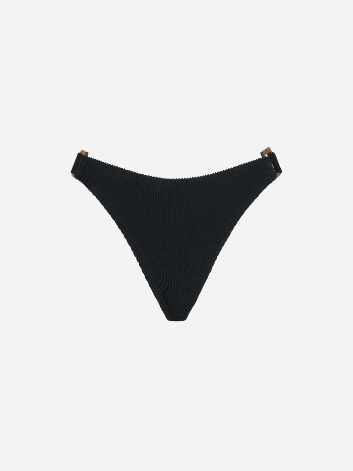 Crinkle black swim briefs - MC2 Saint Barth