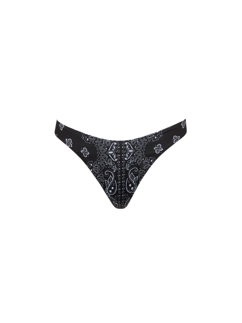 Woman cheeky swim briefs with bandanna print - MC2 Saint Barth