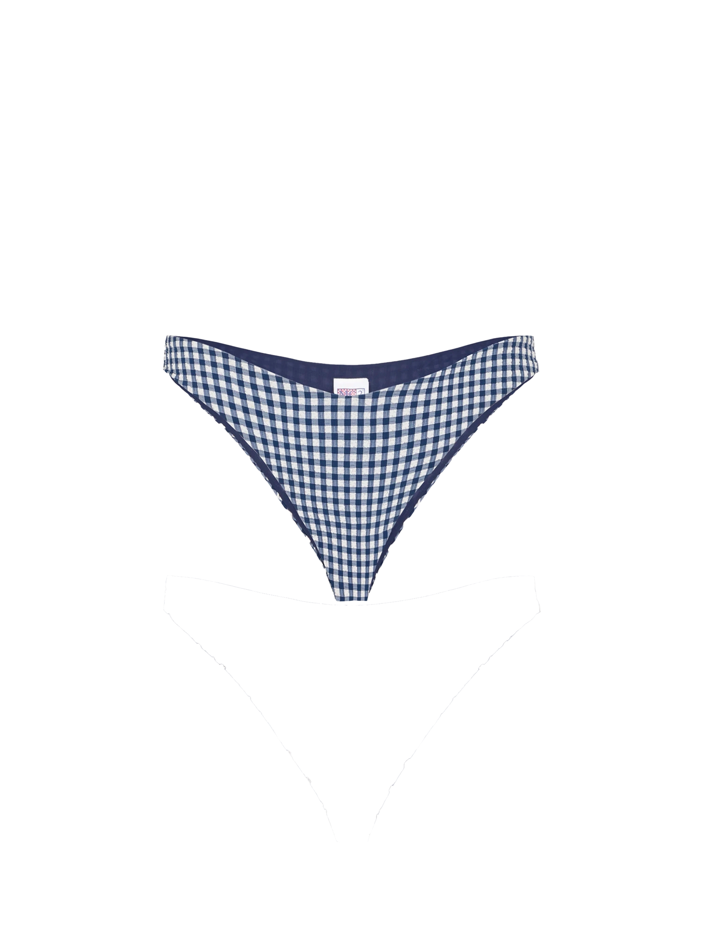 Blaue, freche Vichy-Badehose
