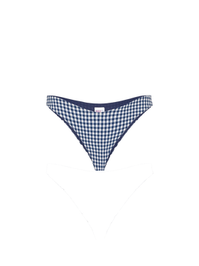 Blaue, freche Vichy-Badehose