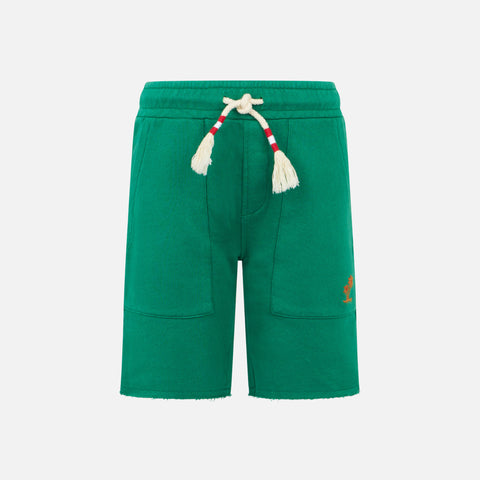 Boy cotton green bermuda - MC2 Saint Barth