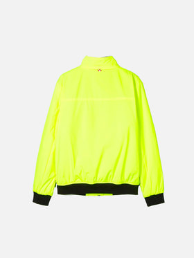 Boy fluo yellow bomber jacket Country Jr with furry lining - MC2 Saint Barth