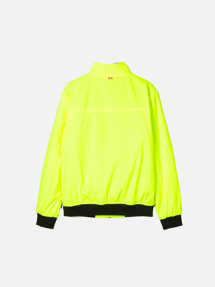 Boy fluo yellow bomber jacket Country Jr with furry lining