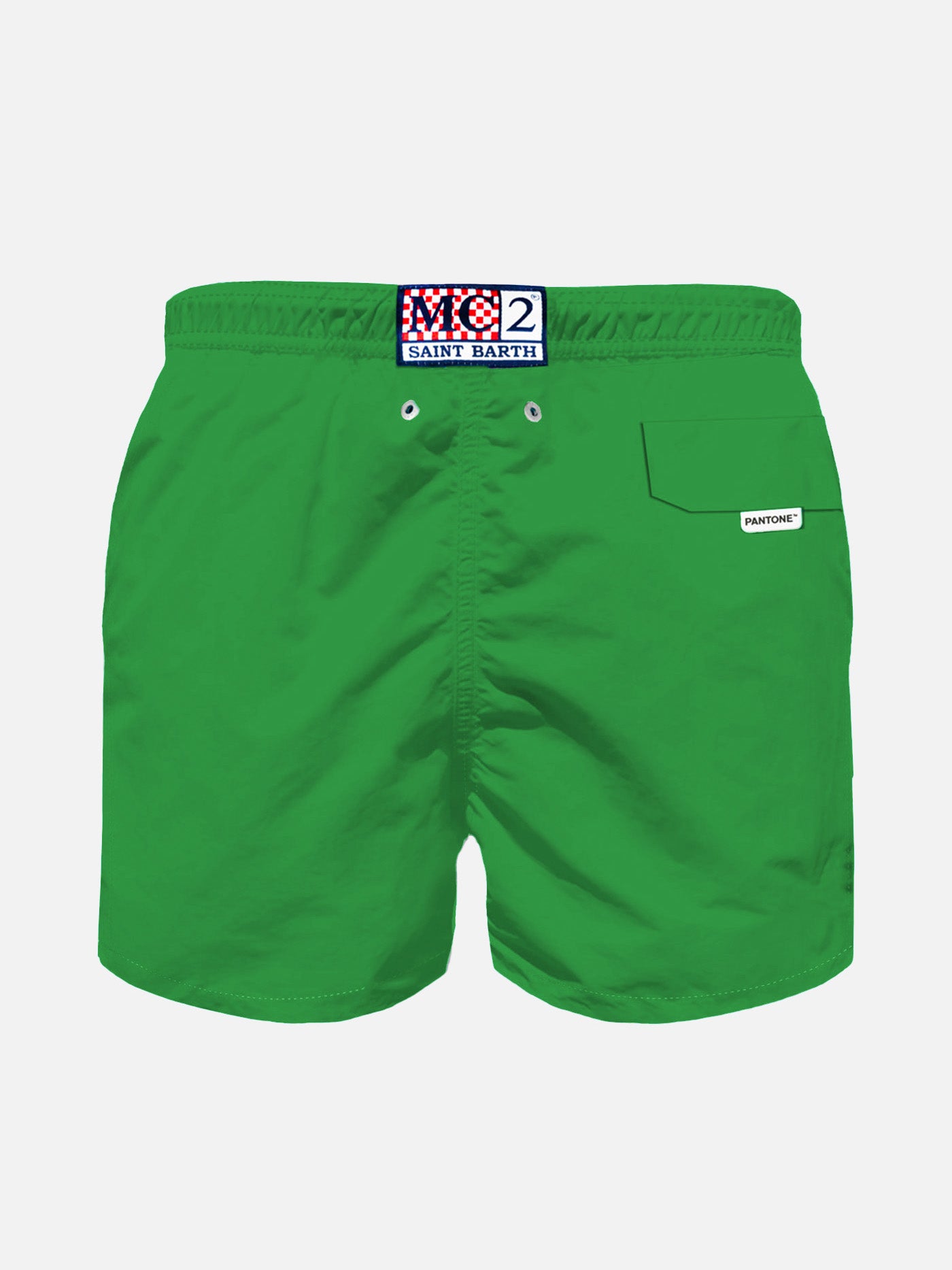 Green light fabric boy swim shorts | Pantone® Special Edition - MC2 Saint Barth