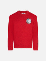 Boy red crewneck sweater