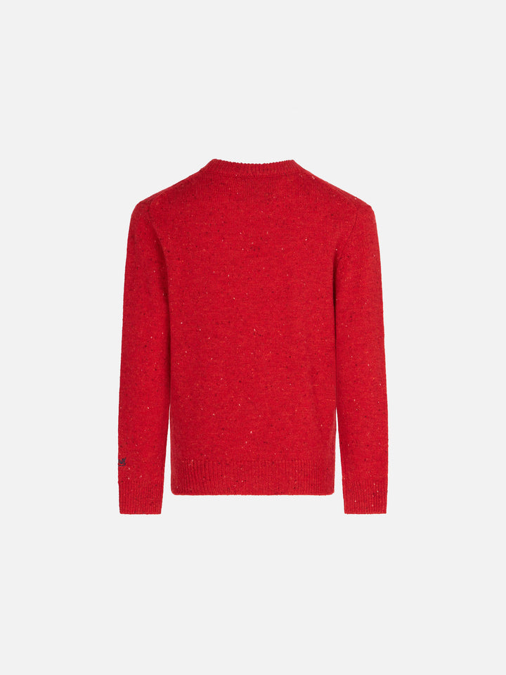 Maglione da bambino girocollo rosso