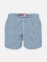 Badeshorts für Jungen mit Gingham-Print