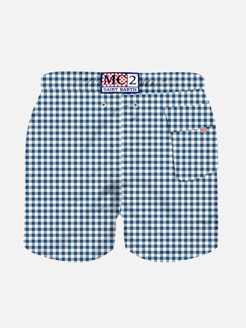 Badeshorts für Jungen mit Gingham-Print