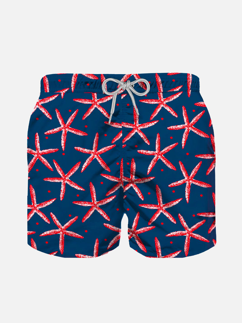 Starfish print boy swim shorts