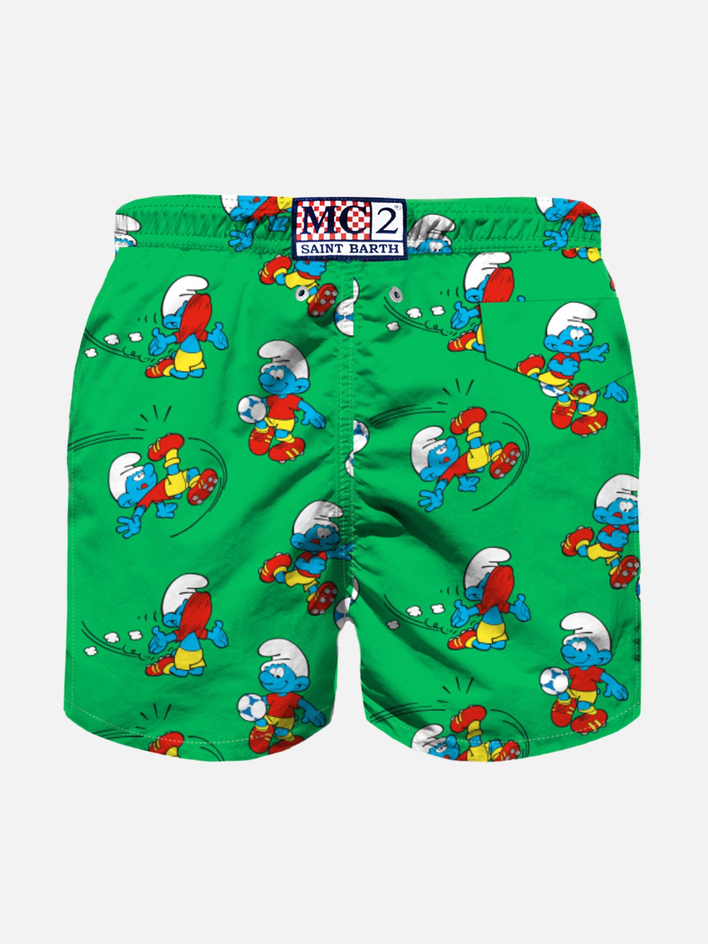 Jungen-Badeshorts mit Fußball-Schlumpf-Aufdruck | DIE SCHLÜMPFE SONDEREDITION