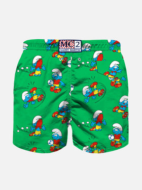 Jungen-Badeshorts mit Fußball-Schlumpf-Aufdruck | DIE SCHLÜMPFE SONDEREDITION