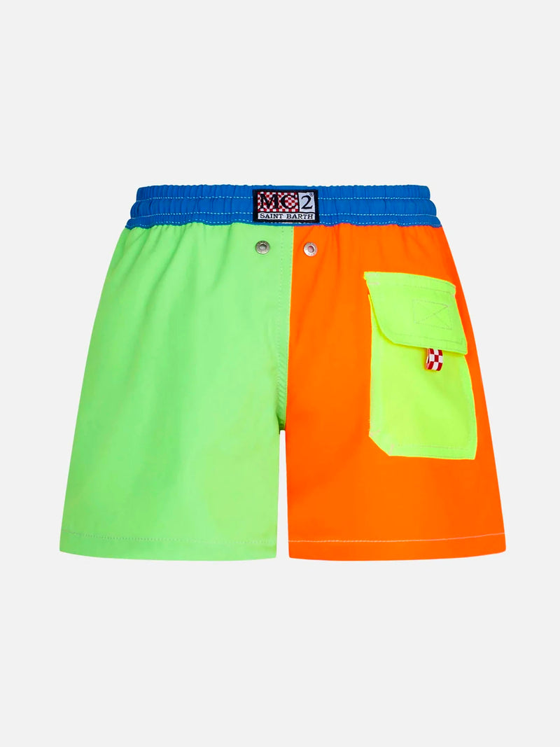 Boy comfort multicolor swim shorts