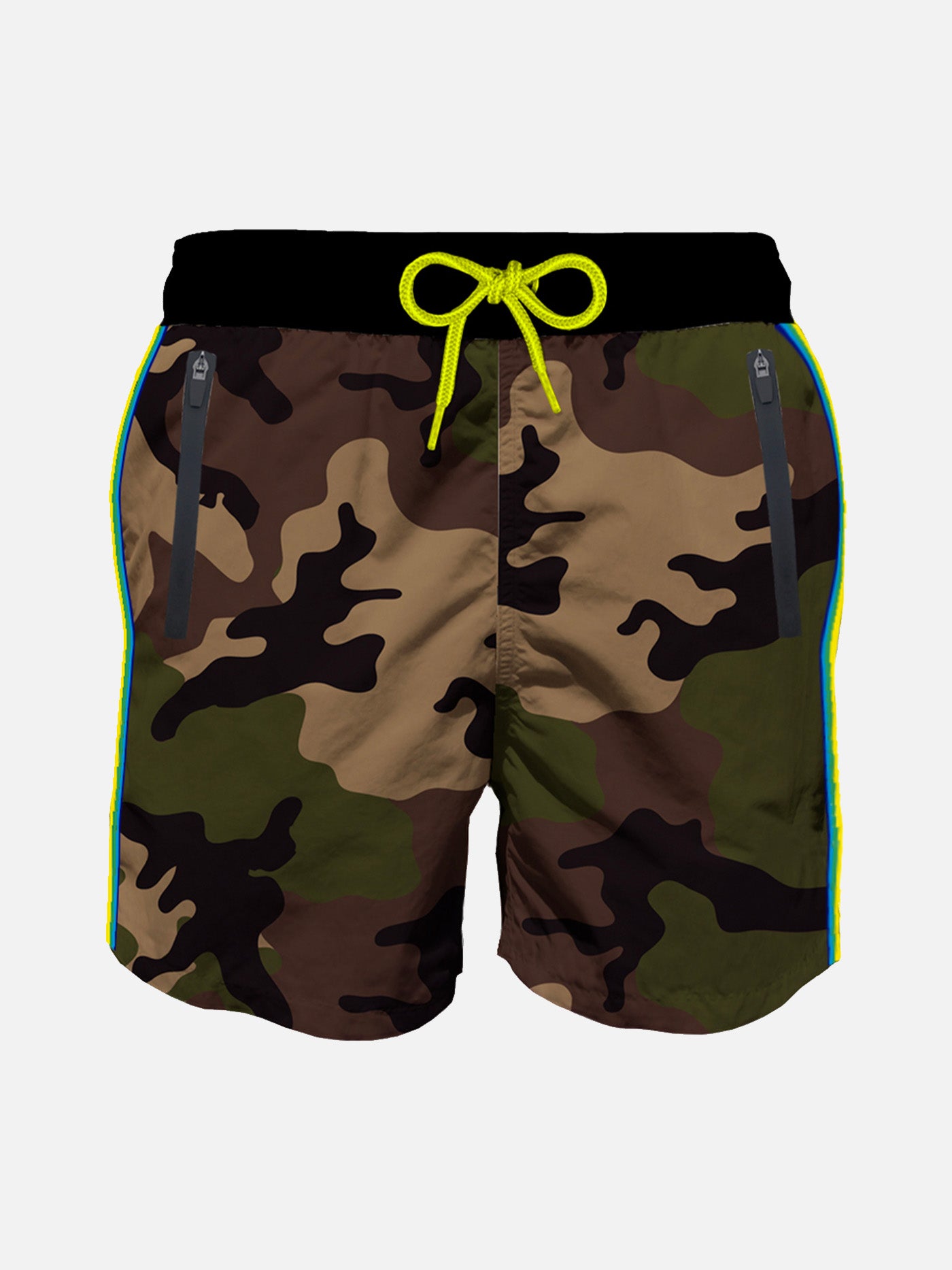 Light fabric boy swim shorts with zipped pockets - MC2 Saint Barth
