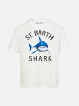 T-shirt da bambino stampa squalo