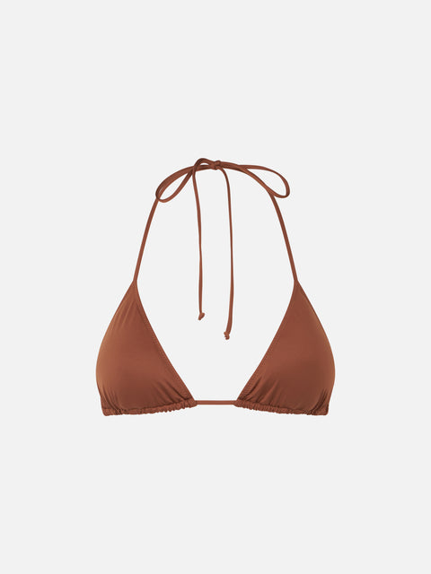 Woman brown triangle top - MC2 Saint Barth