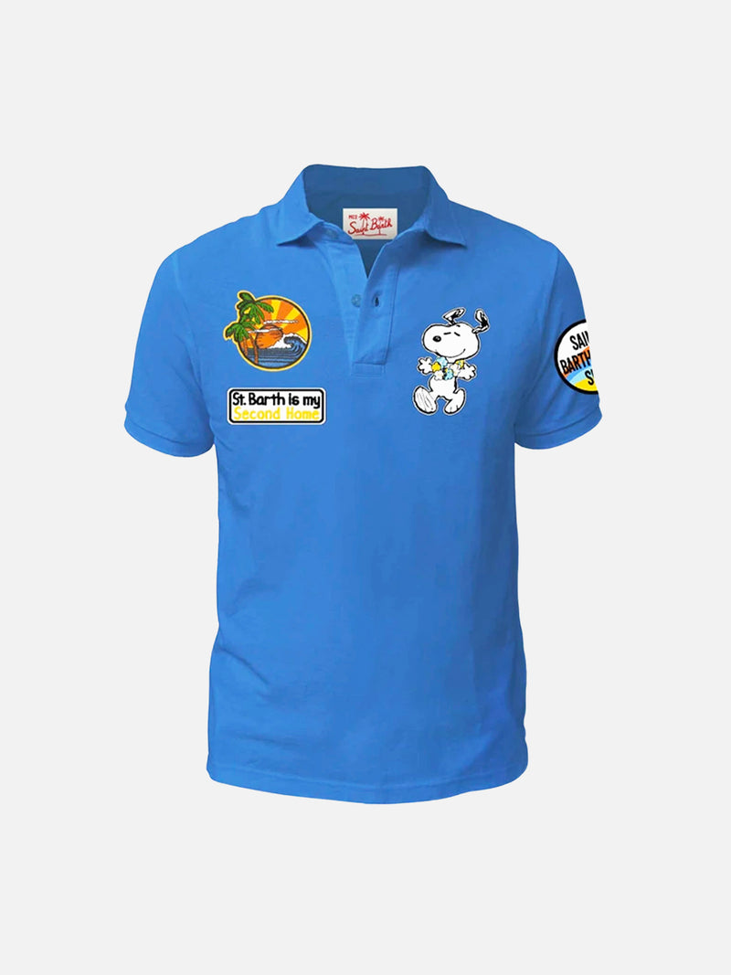Piqué-Poloshirt für Jungen mit Snoopy-Aufnäher | Peanuts-Sonderedition