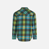 Boy shirt with tartan print