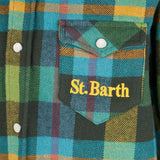 Boy shirt with tartan print