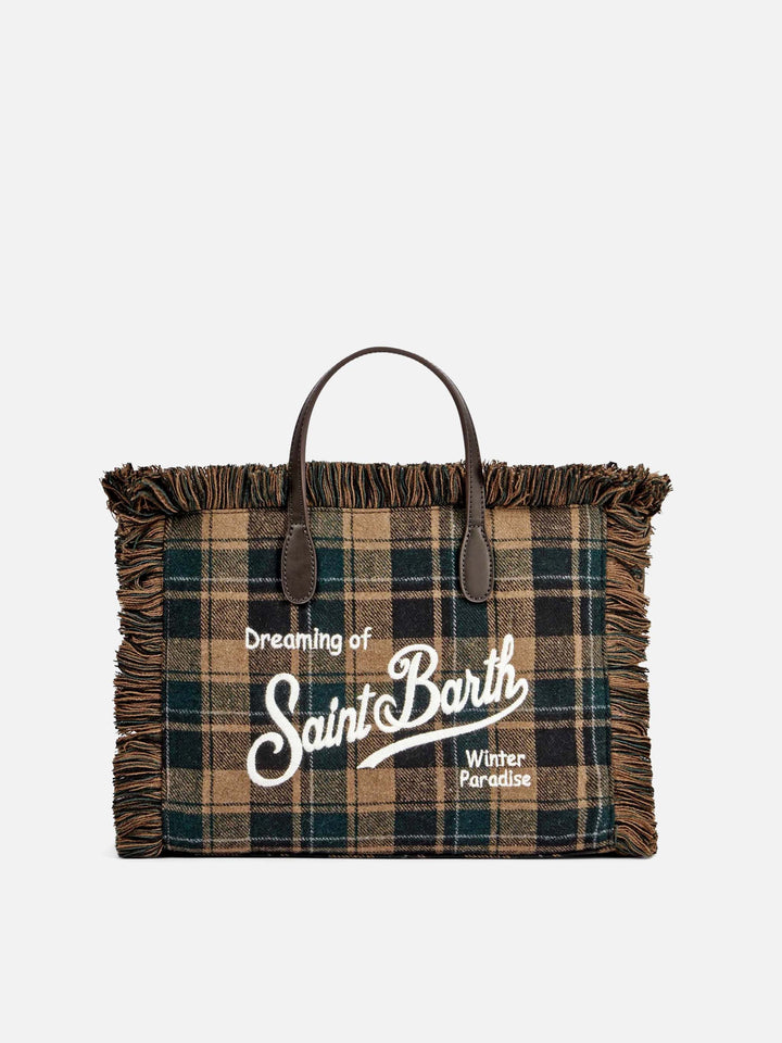 Borsa a mano Colette con stampa tartan