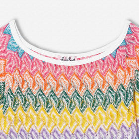 Girls Knit Dress Chevron