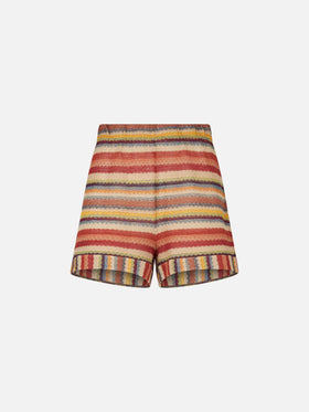 Navajo style knitted shorts - MC2 Saint Barth
