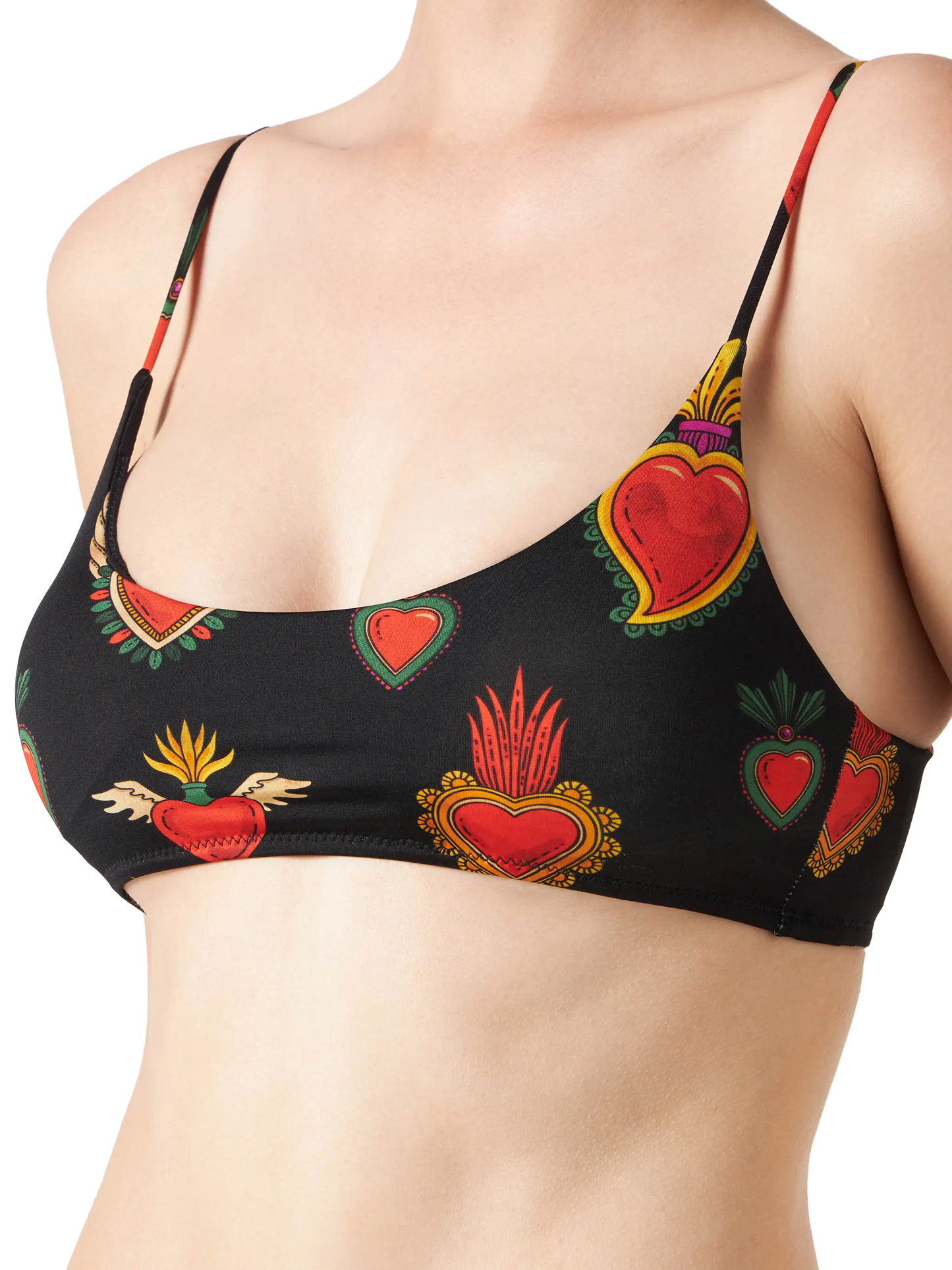 Bikini da donna a bralette cuori sacri