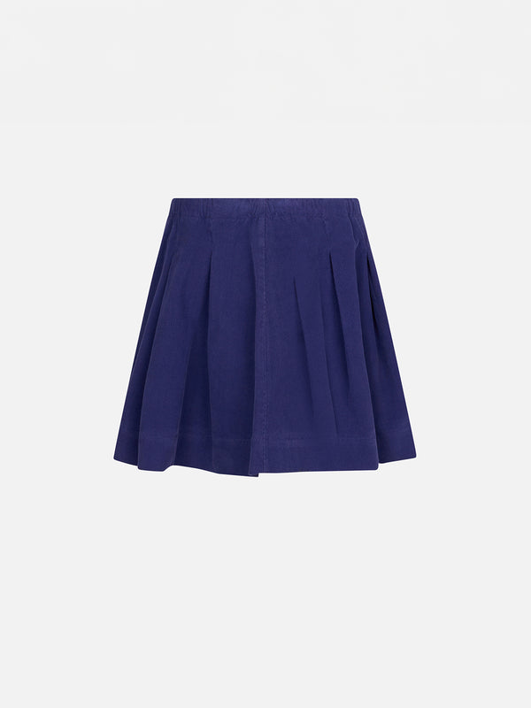 Girl purple corduroy skirt