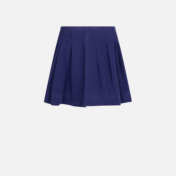 Girl purple corduroy skirt